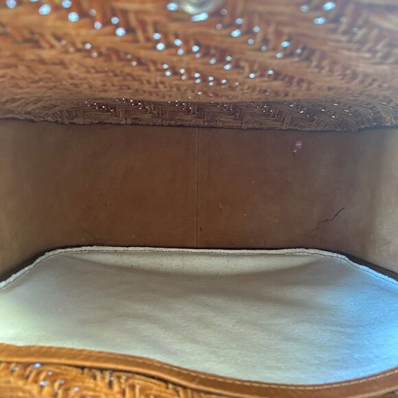 Loeffler Randall Mackenzie Woven Leather Crossbody - Timber brown - Picture 5 of 10